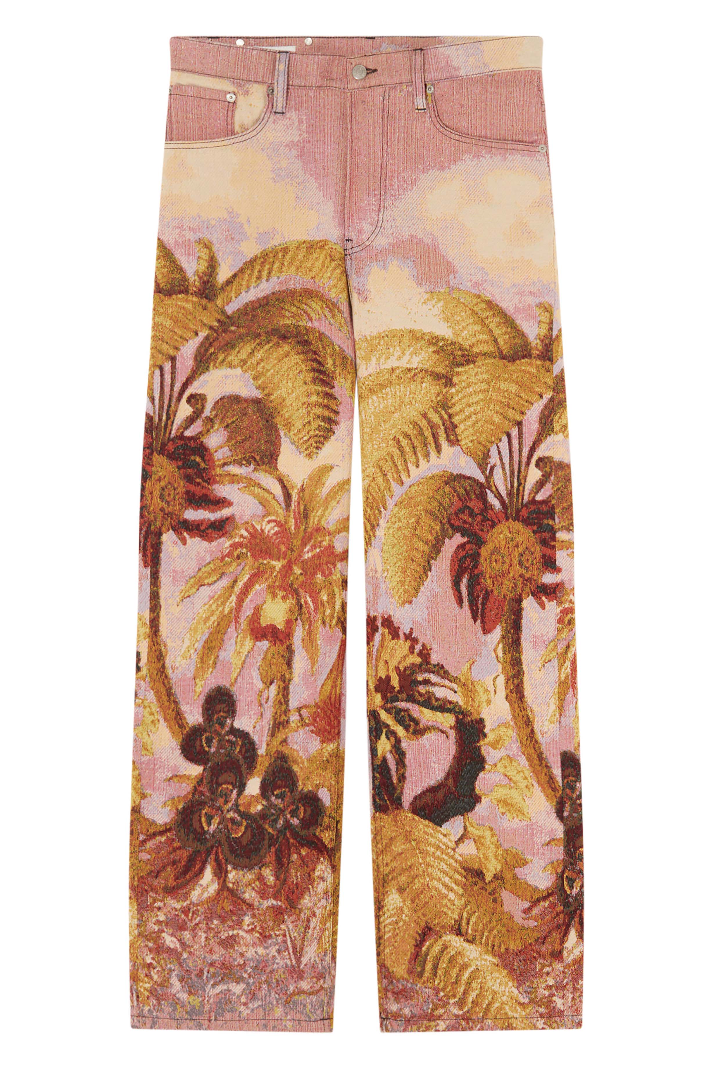 Pine Printed Pants Pink – MODES