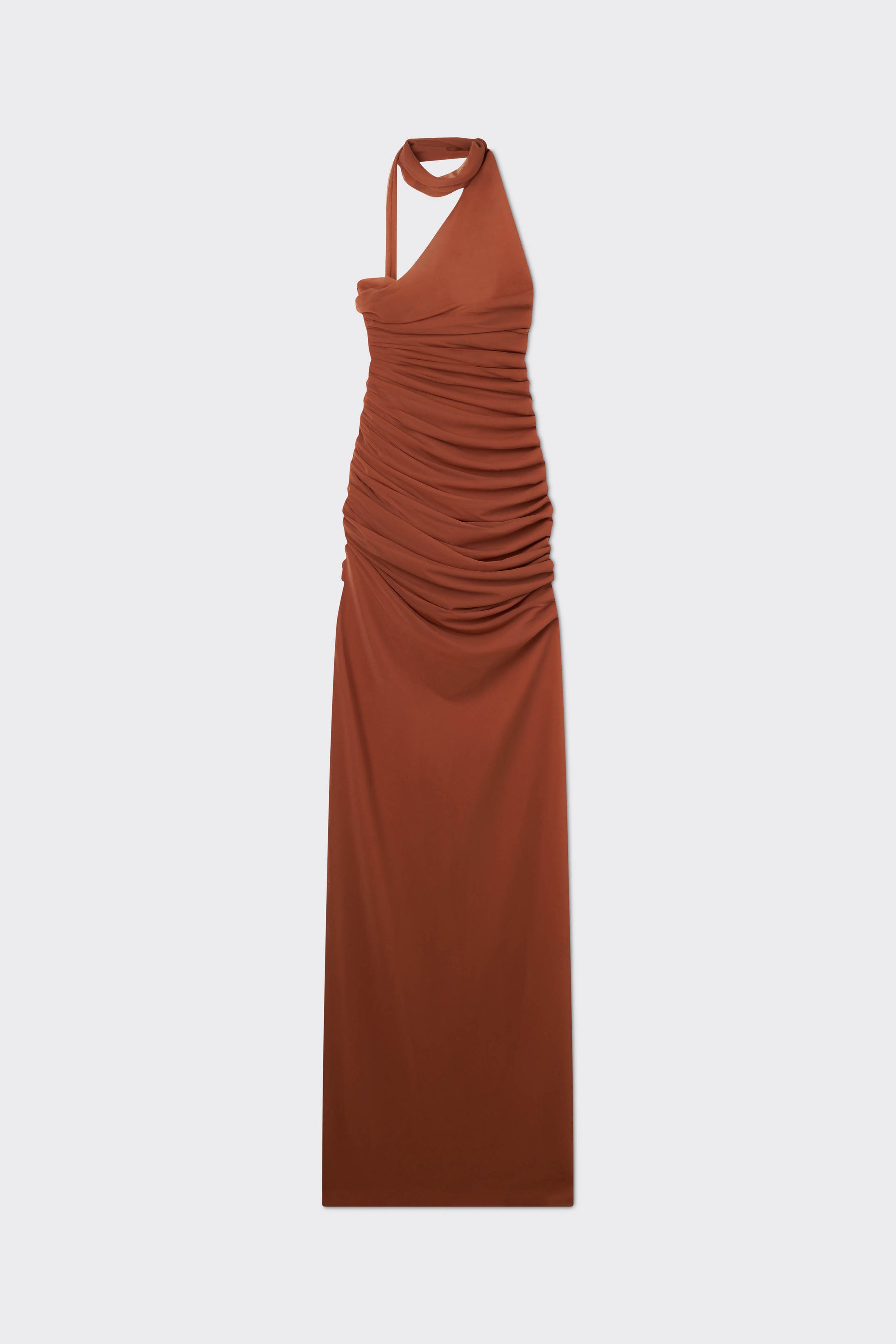 Chestnut Terracotta Halter Dress MODES Chestnut Terracotta Halter Dress MODES