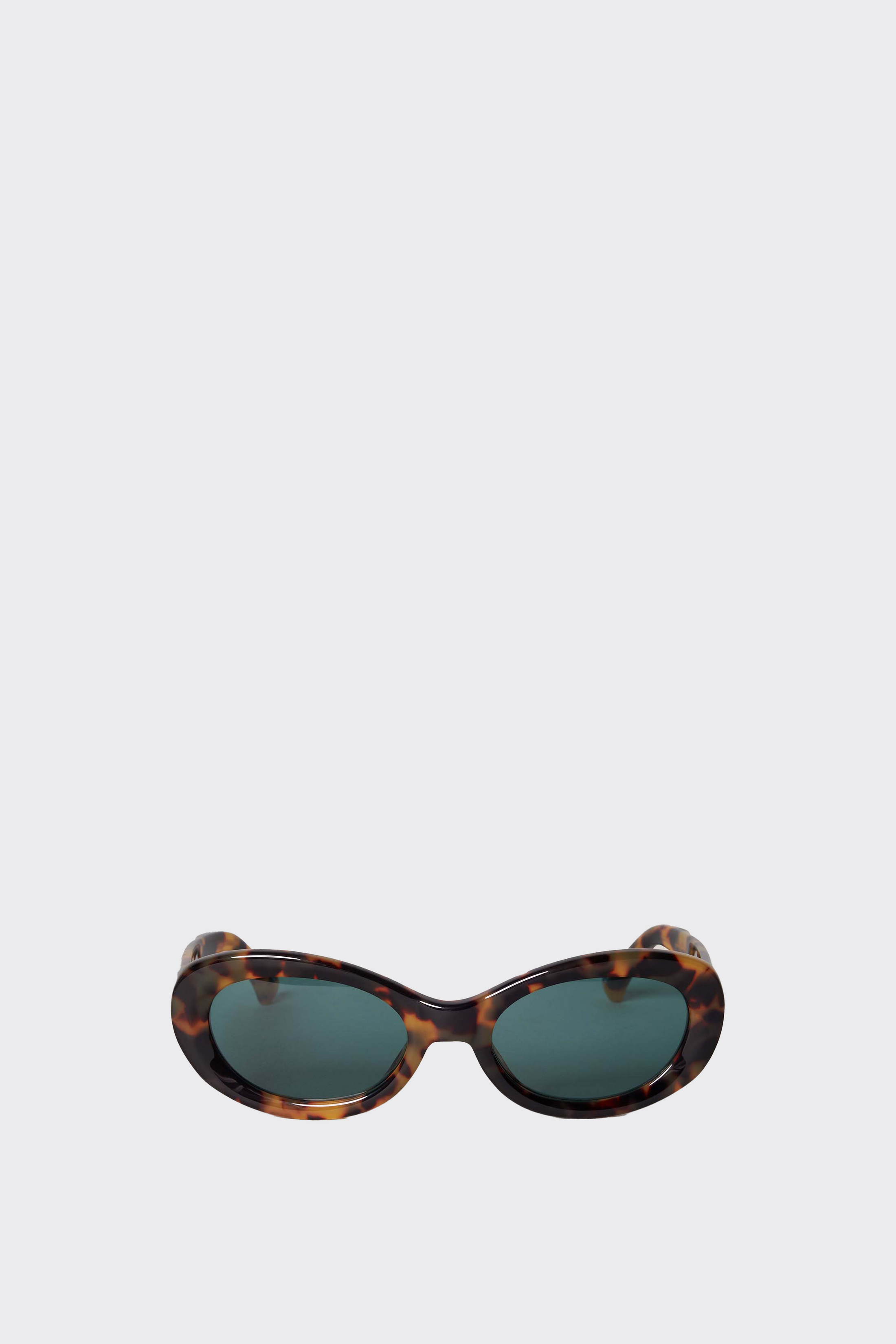 Oval Tortoise Shell Acetate Sunglasses
