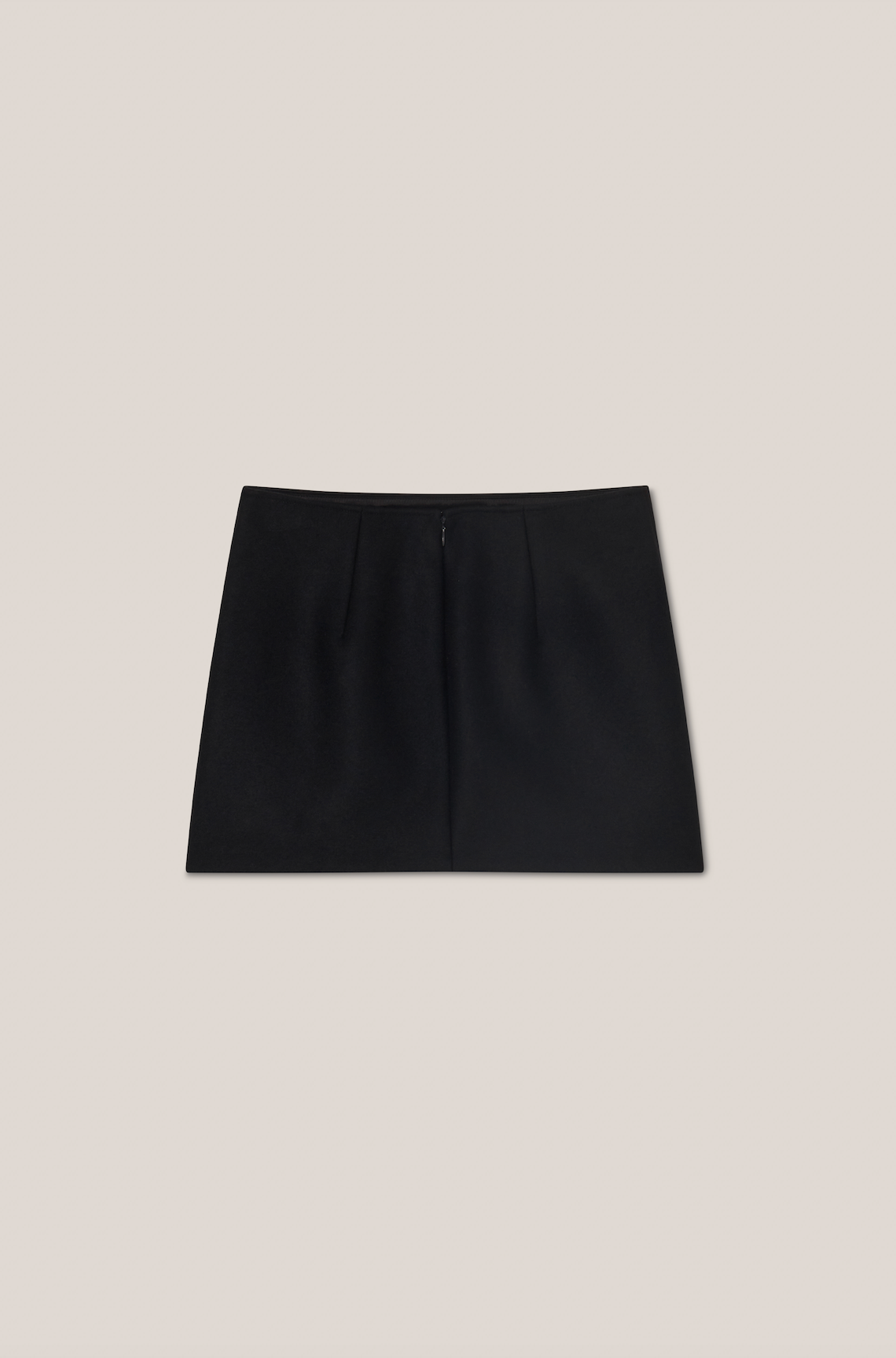 Black Sartorial Cloth Mini Skirt