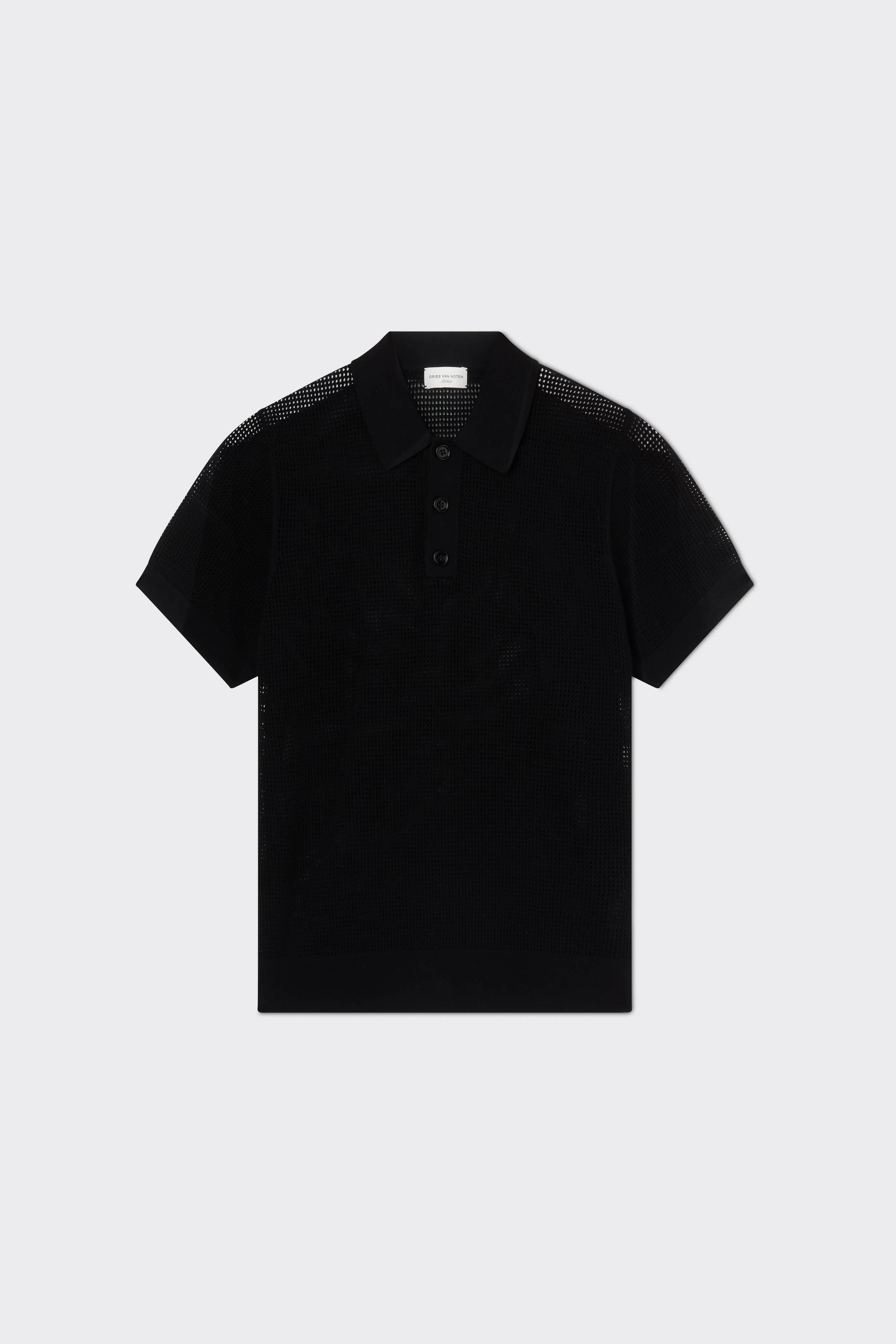 Polo Shirt in Pointelle Knit – MODES - Main Image