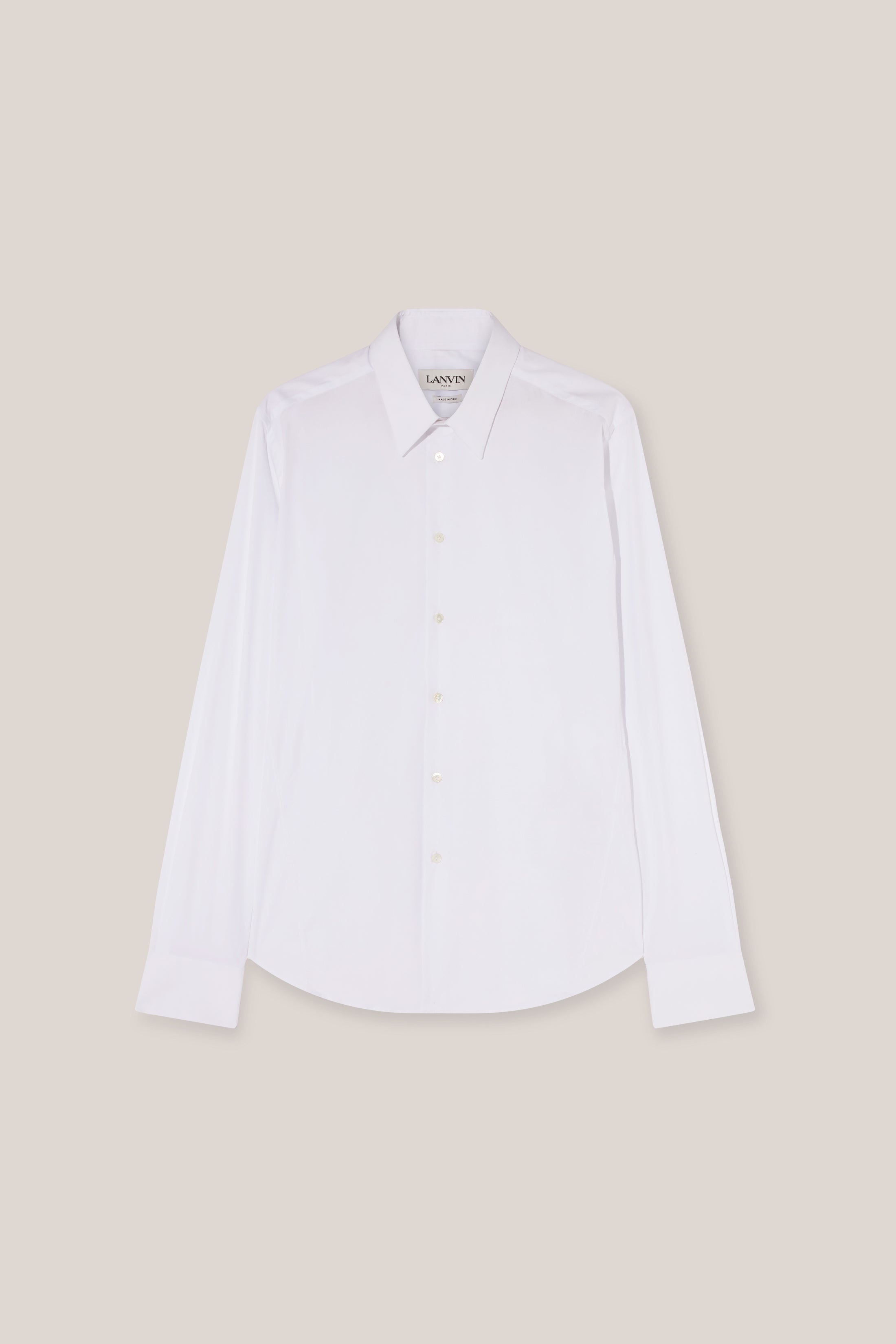 Slim Fit Shirt With Visible Buttons