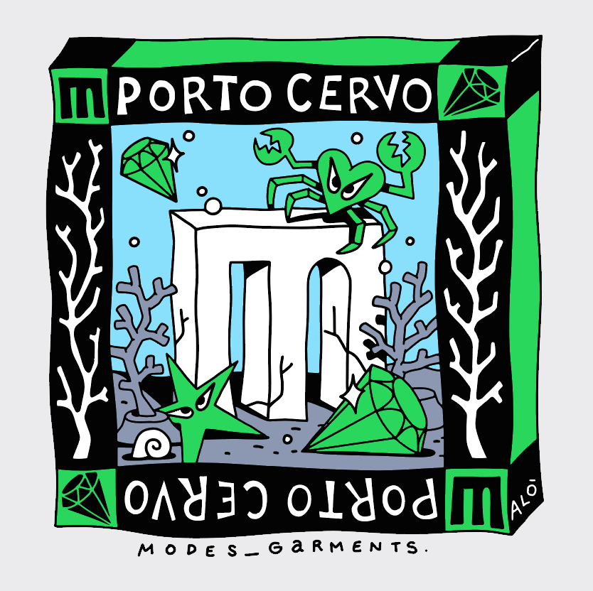 Unisex Porto Cervo Print T-Shirt