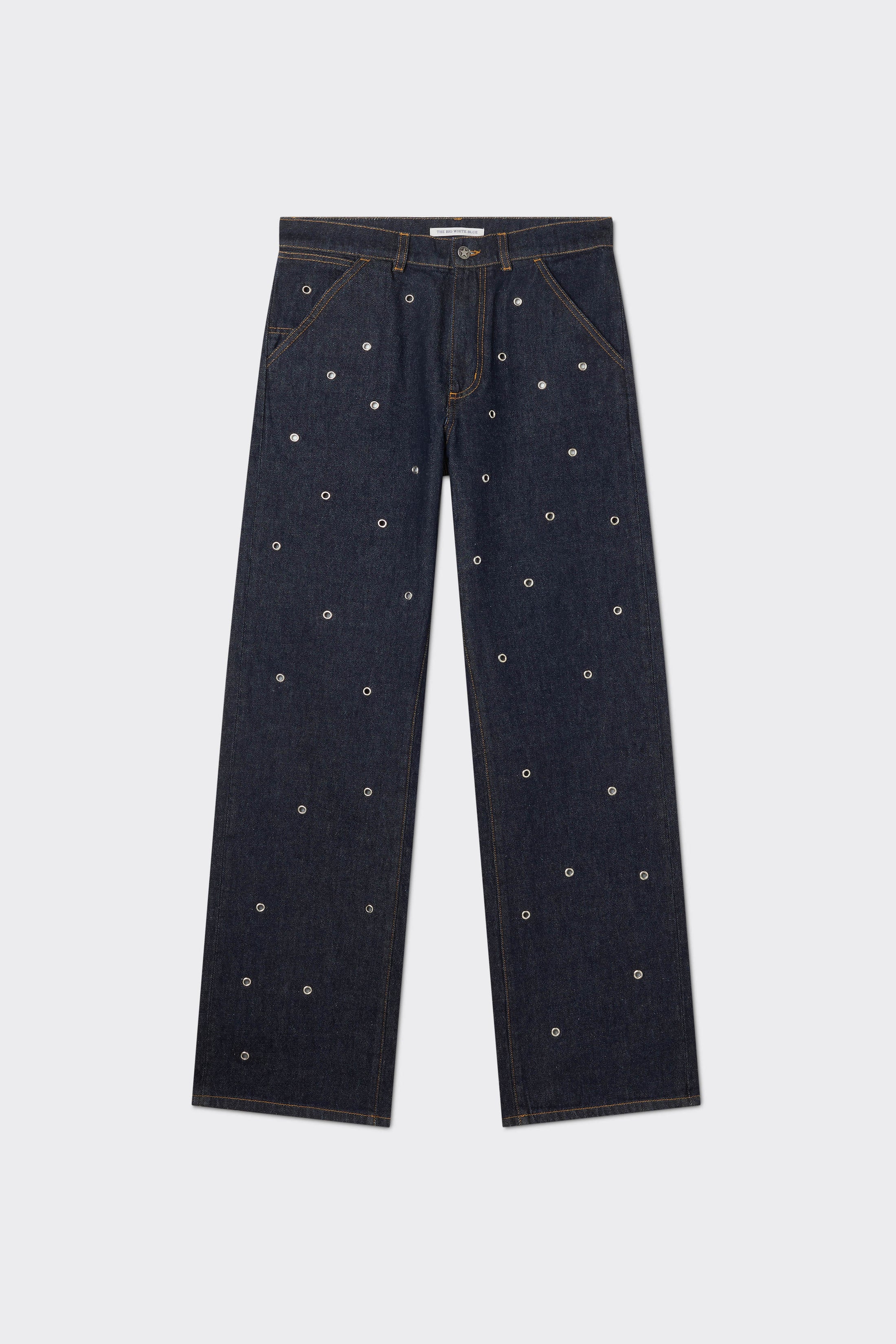 Straight Eyelets Jeans