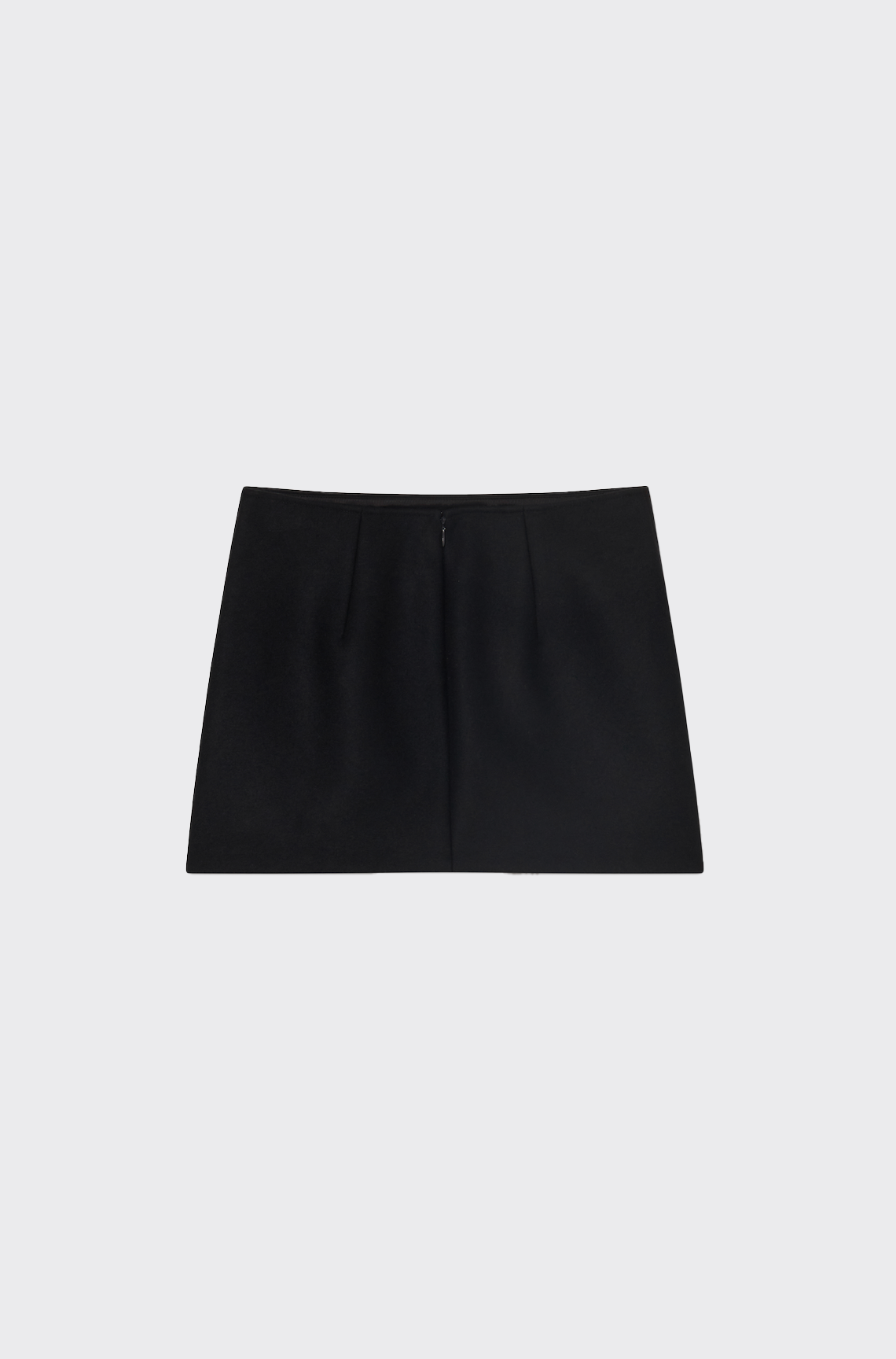 Black Sartorial Cloth Mini Skirt
