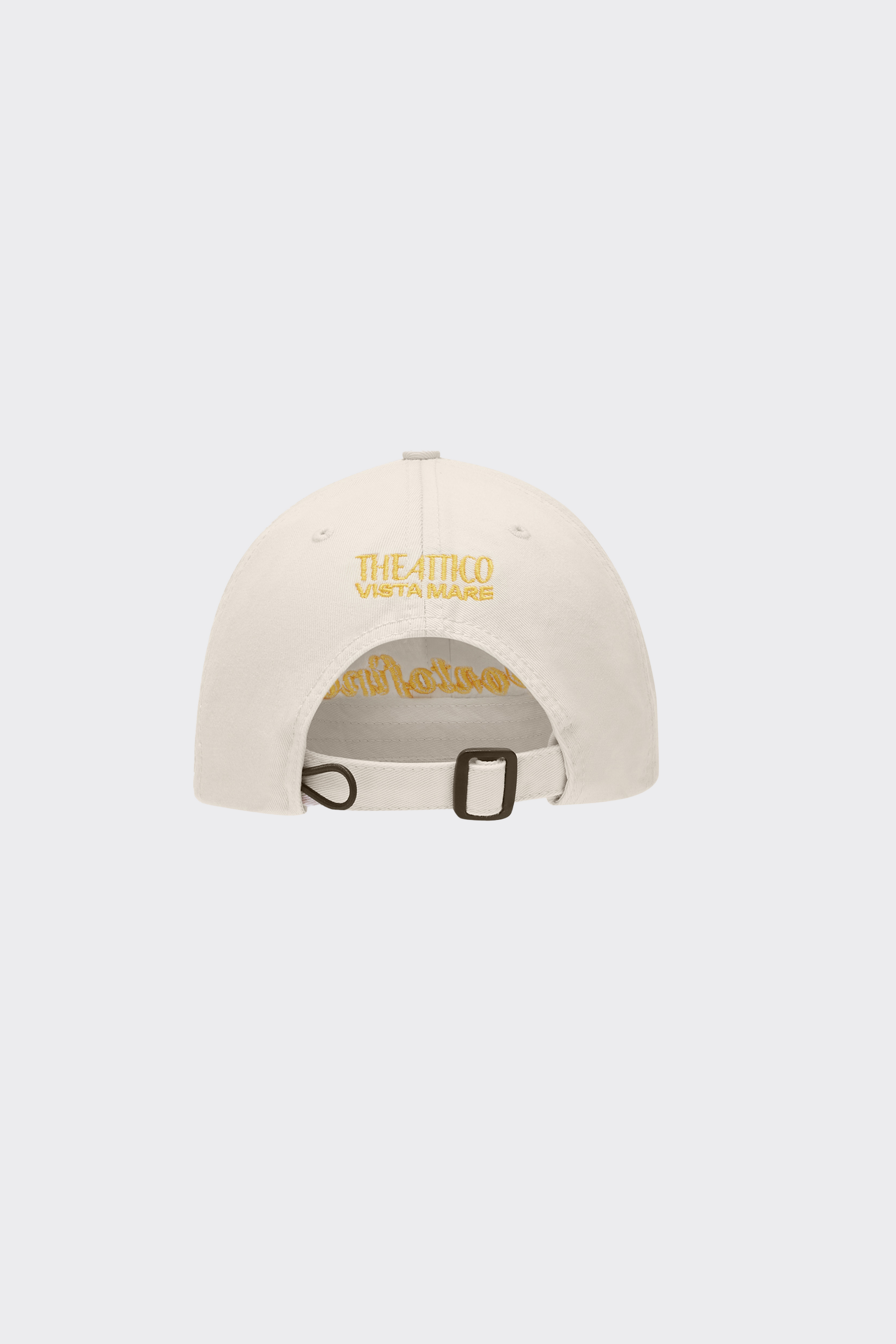 "Portofino" Cap Off-White and Yellow