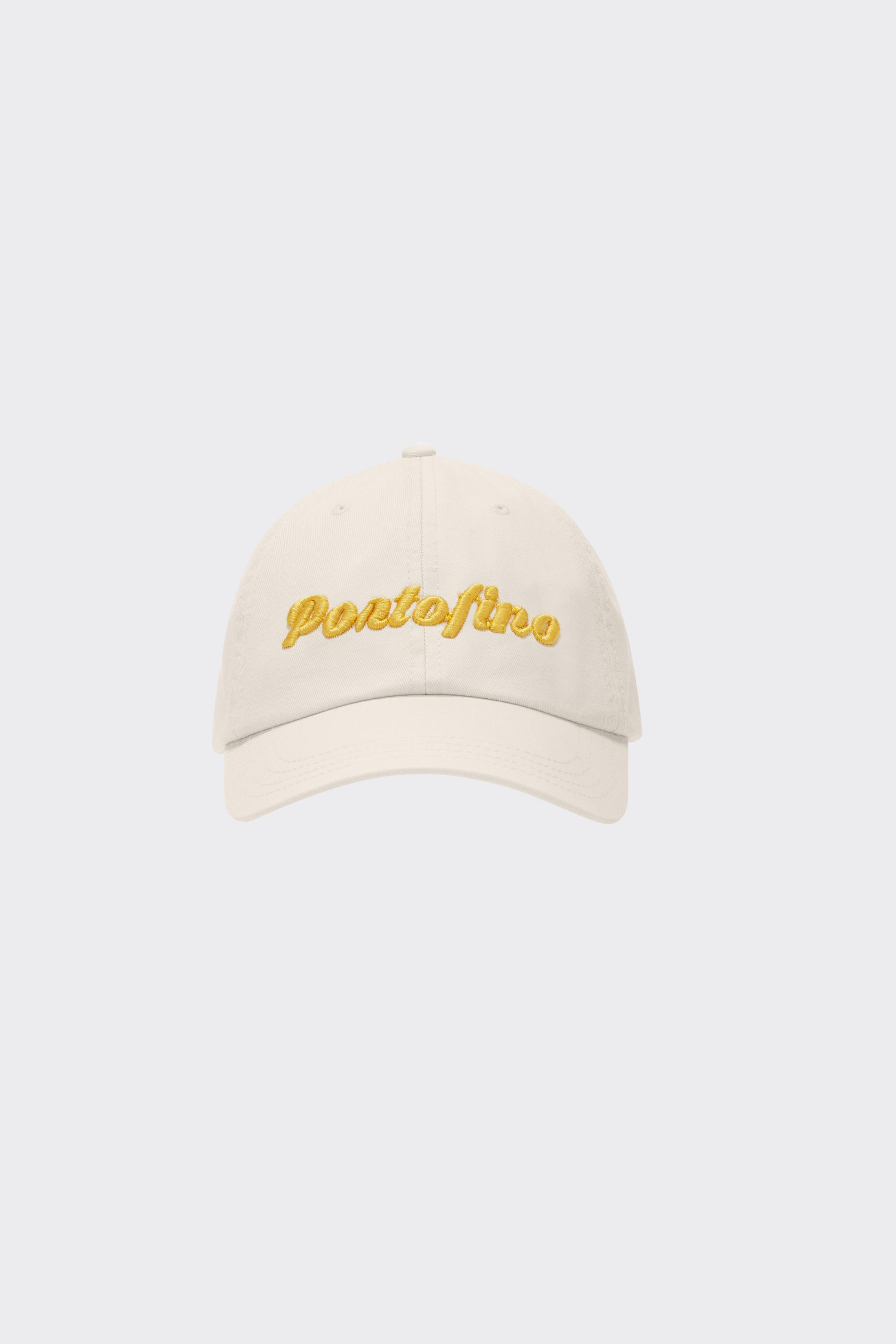 "Portofino" Cap Off-White and Yellow