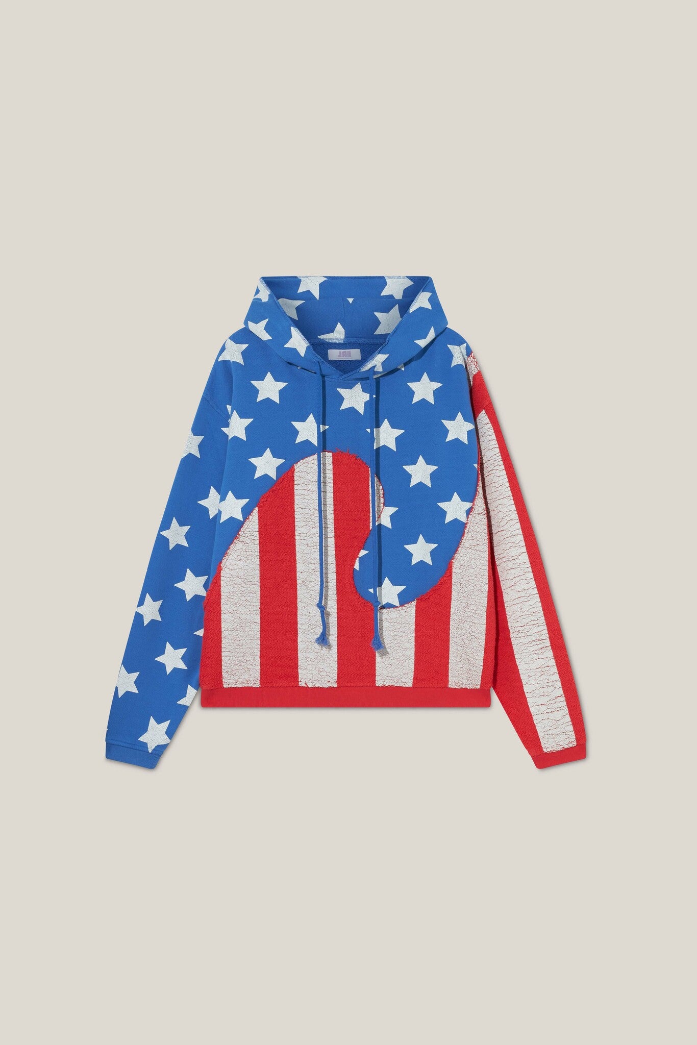 Multicolor Stars And Stripes Swirl Hoodie