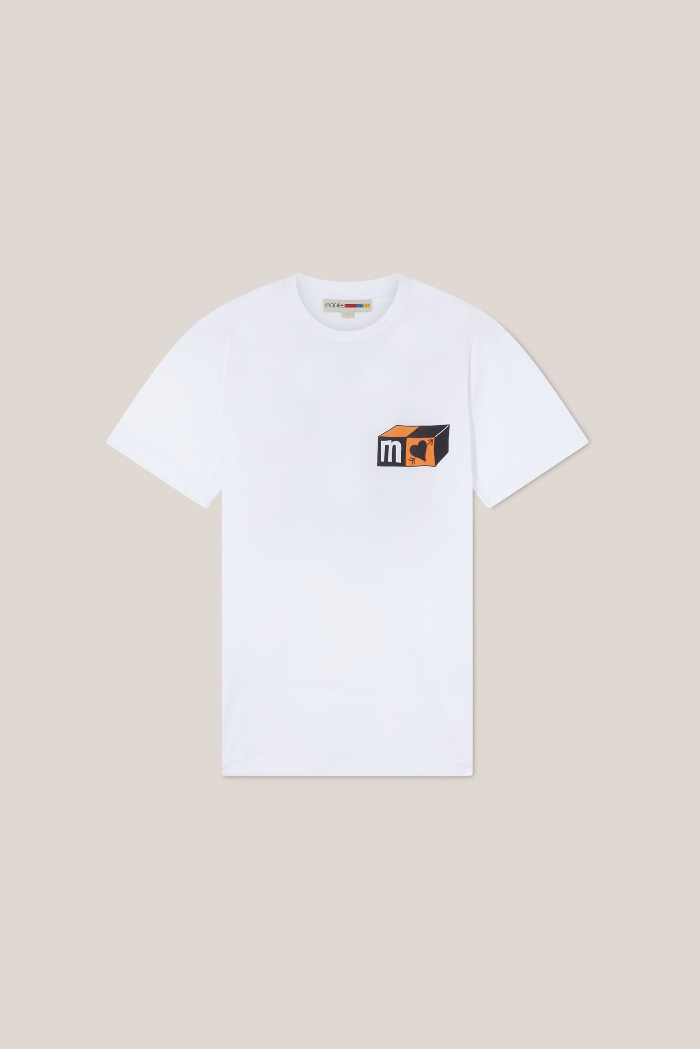 Unisex Temple of Love Print T-shirt - Orange