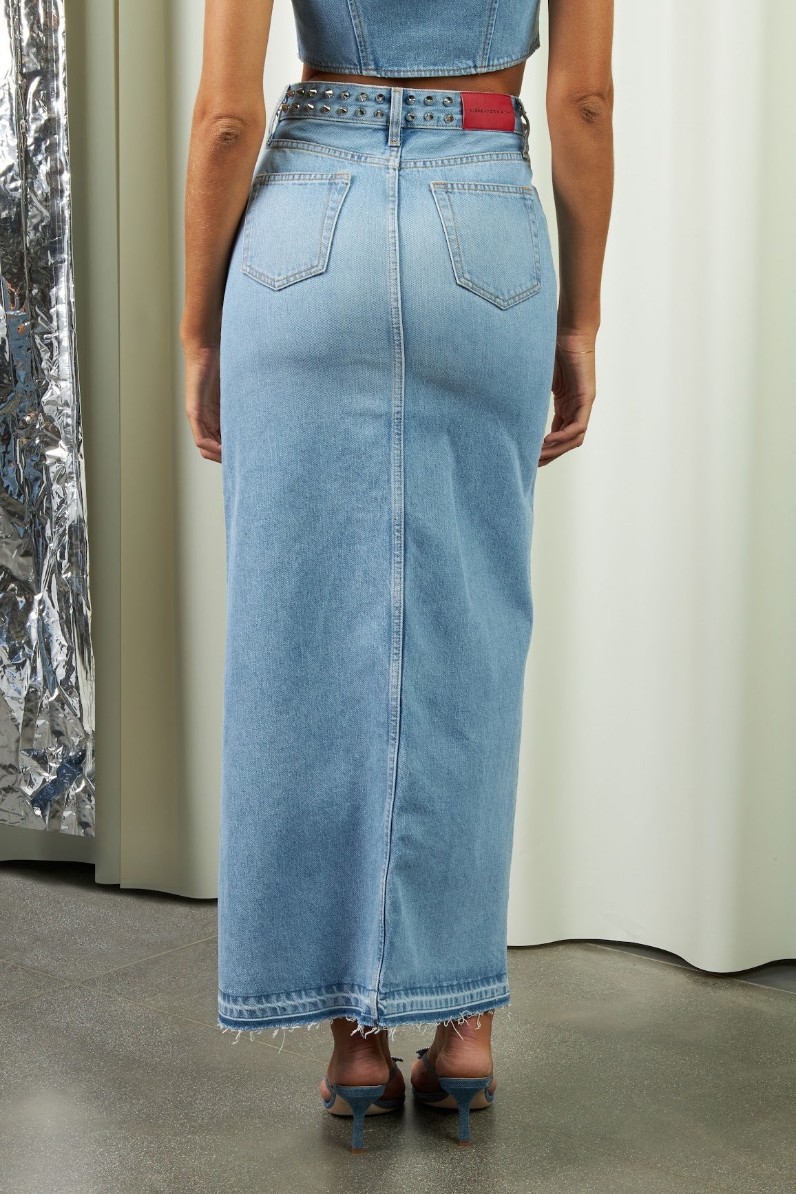 Denim Long Skirt