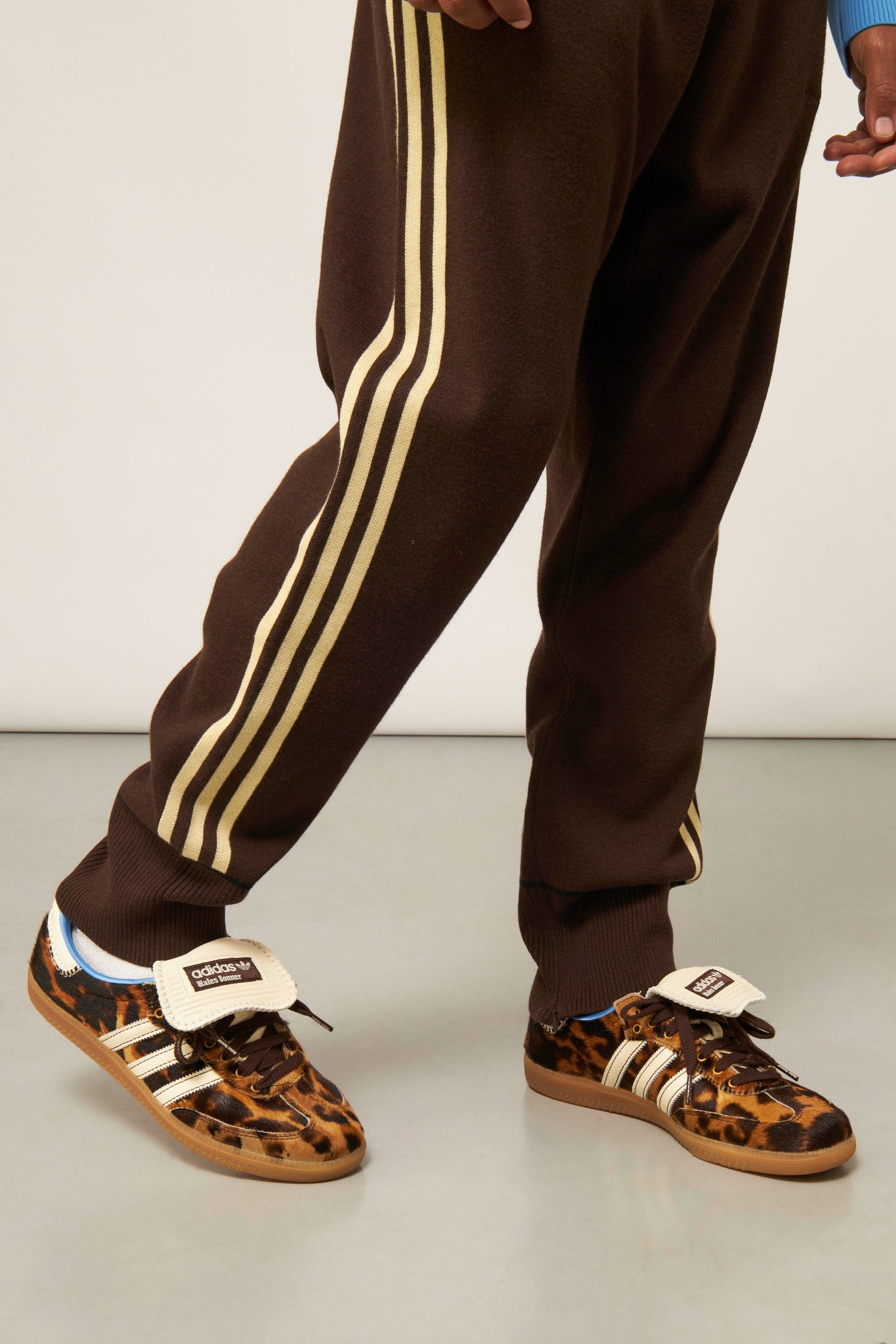 Brown Knitted Track Pants