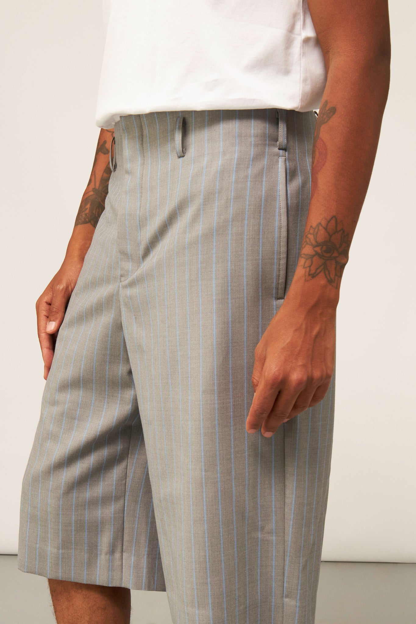 Pin-Striped Bermuda Pant