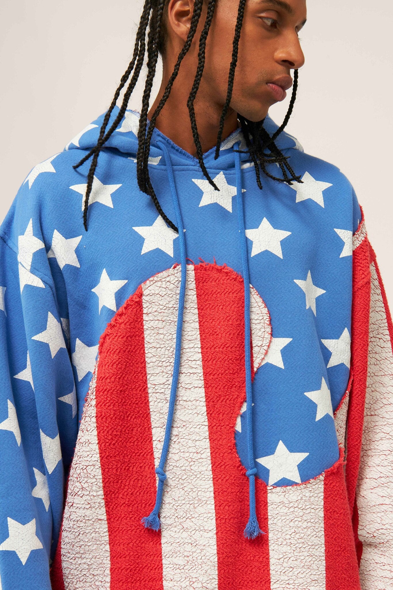 Multicolor Stars And Stripes Swirl Hoodie – MODES